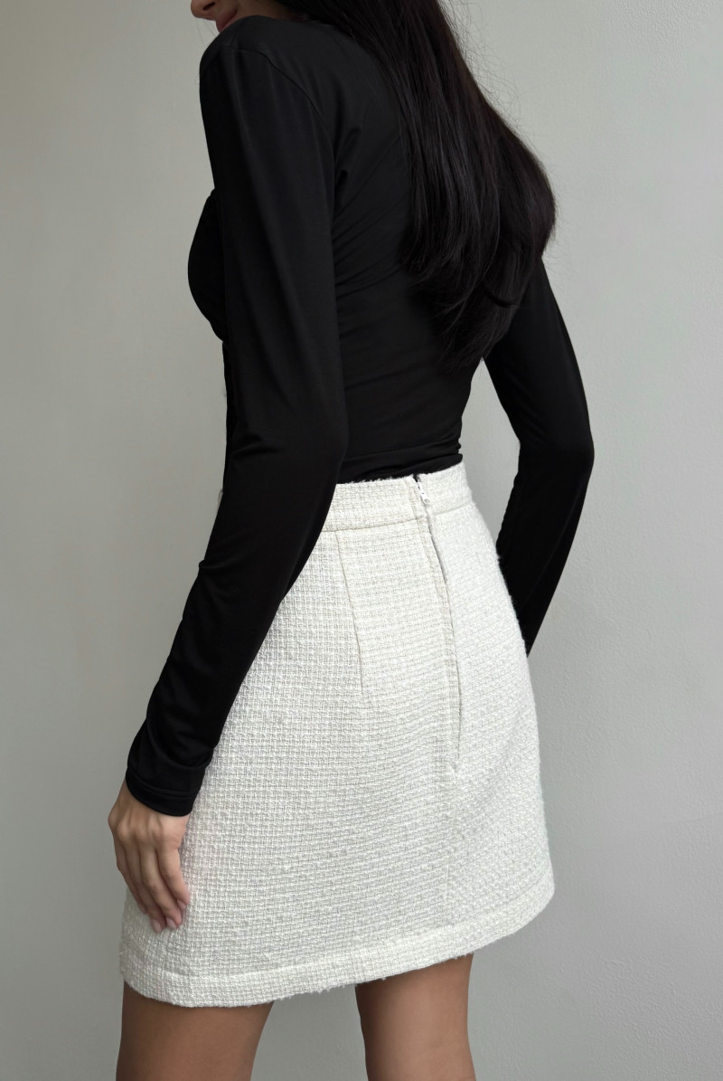 Юбка мини твид