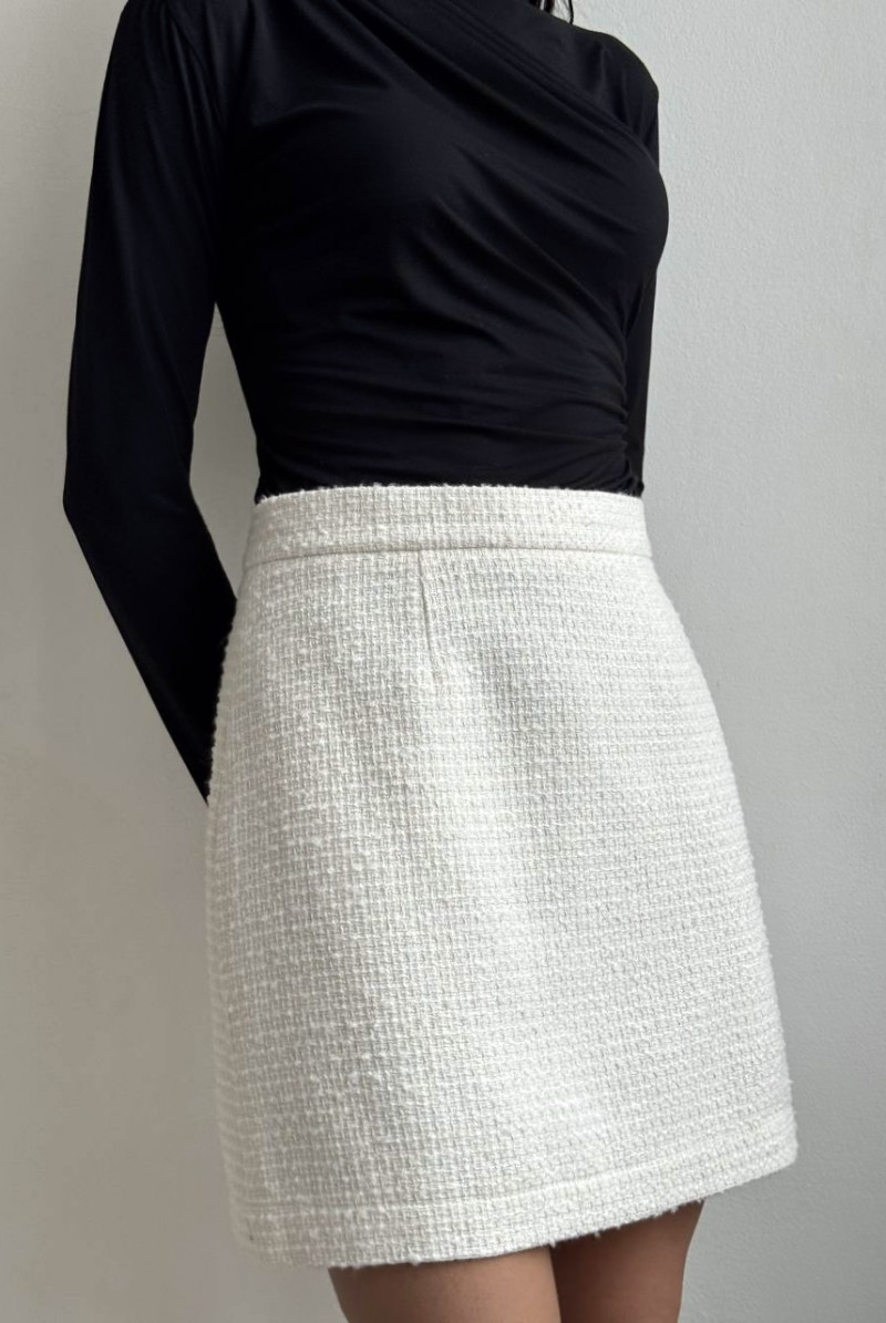 Юбка мини твид