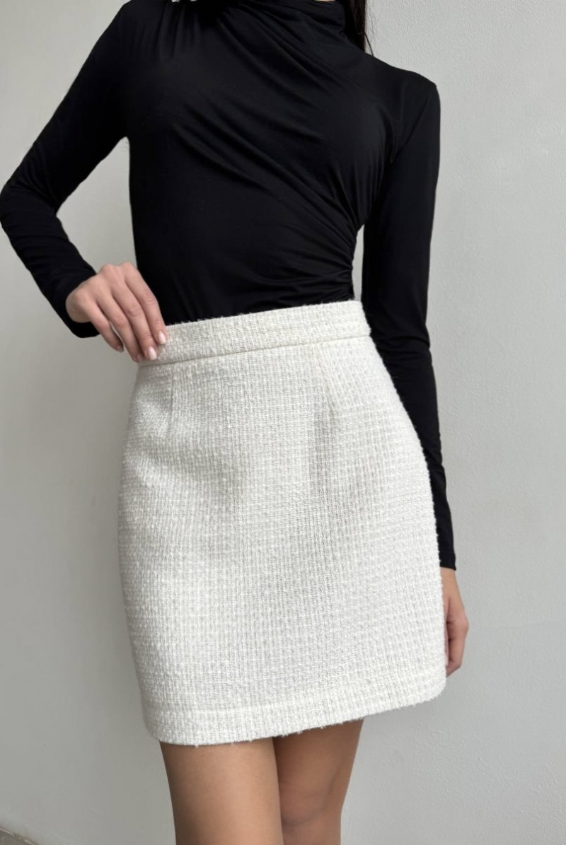 Юбка мини твид